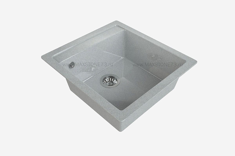 MAXSTONE Мойка глянцевая MS-10 (светло-серая) 505*460*215